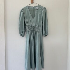 Calvin Klein Sage Green Midi Dress